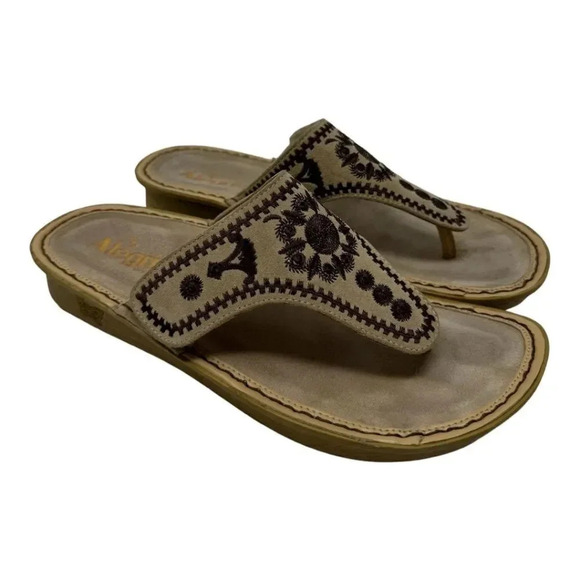 Alegria Shoes - Alegria Vanessa Mandala Natural Leather Sandal
